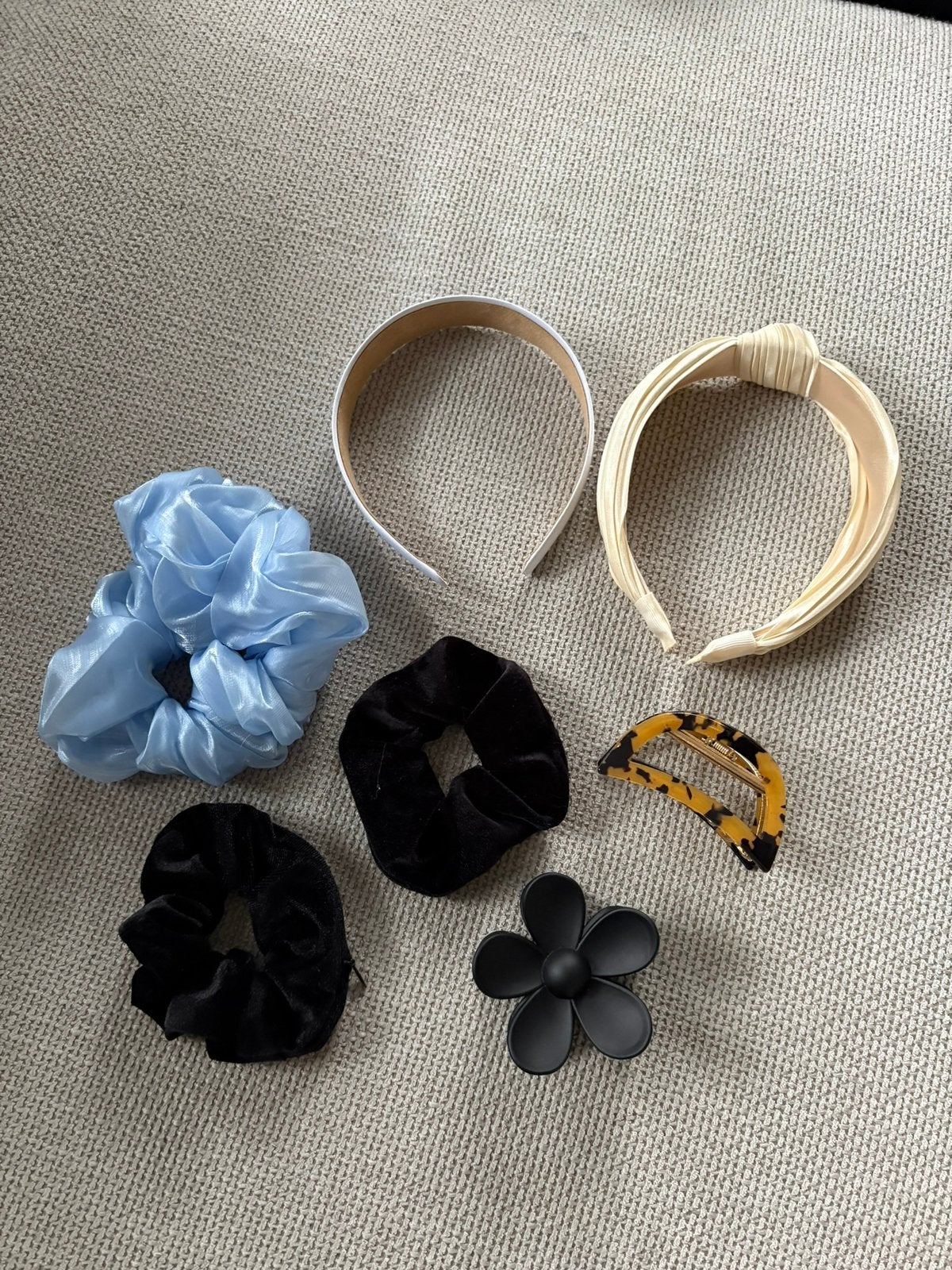 Haaraccessoires haarbanden, clip haarelastiek beige zwart, Ophalen of Verzenden