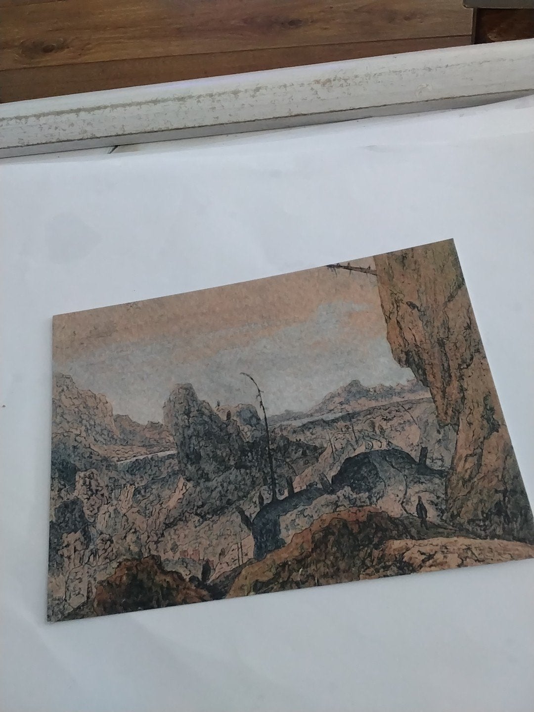 Rotsachtig landschap met wandelaar - Hercules Segers, Ophalen of Verzenden, Voor 1920, Ongelopen