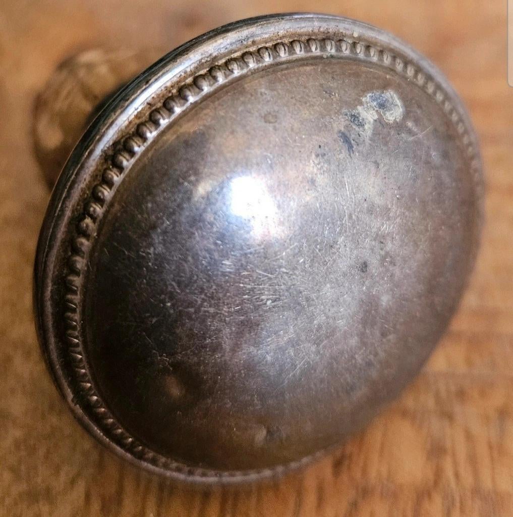 Antieke zilveren flessenstop met kurk, Sterling 925, Antiek en Kunst, Antiek | Goud en Zilver, Zilver, Ophalen of Verzenden