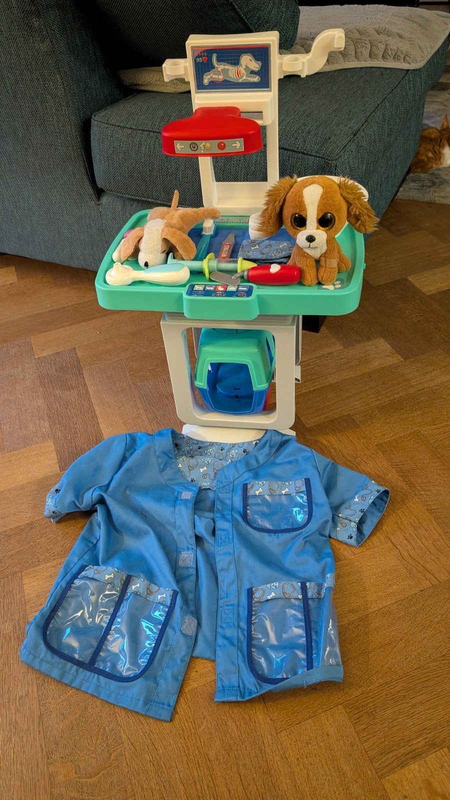 Dierenarts speelset met doktersjas en knuffels, Ophalen of Verzenden, Gebruikt, Jongen of Meisje