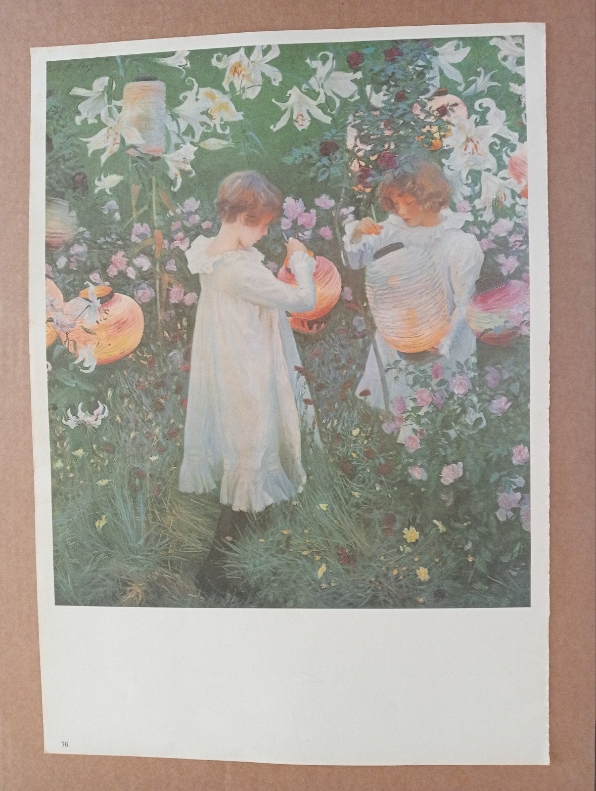 John Singer Sargent print "Anjer, Lelie, Lelie, Roos", Ophalen of Verzenden