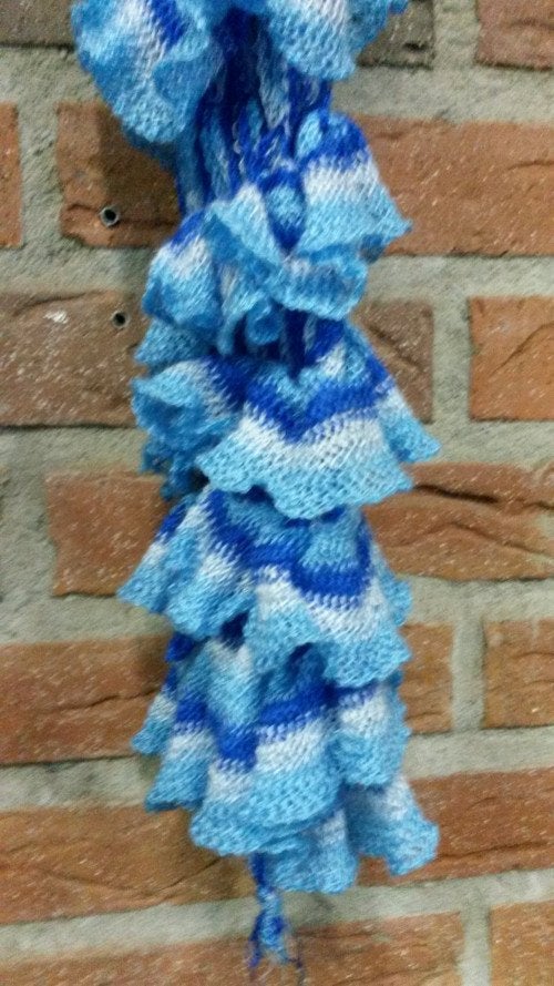 sjaal blauw wit, Ophalen of Verzenden, 'T Olde Gre-j, Info@toldegrej.nl, Endepoelstraat 20f Didam