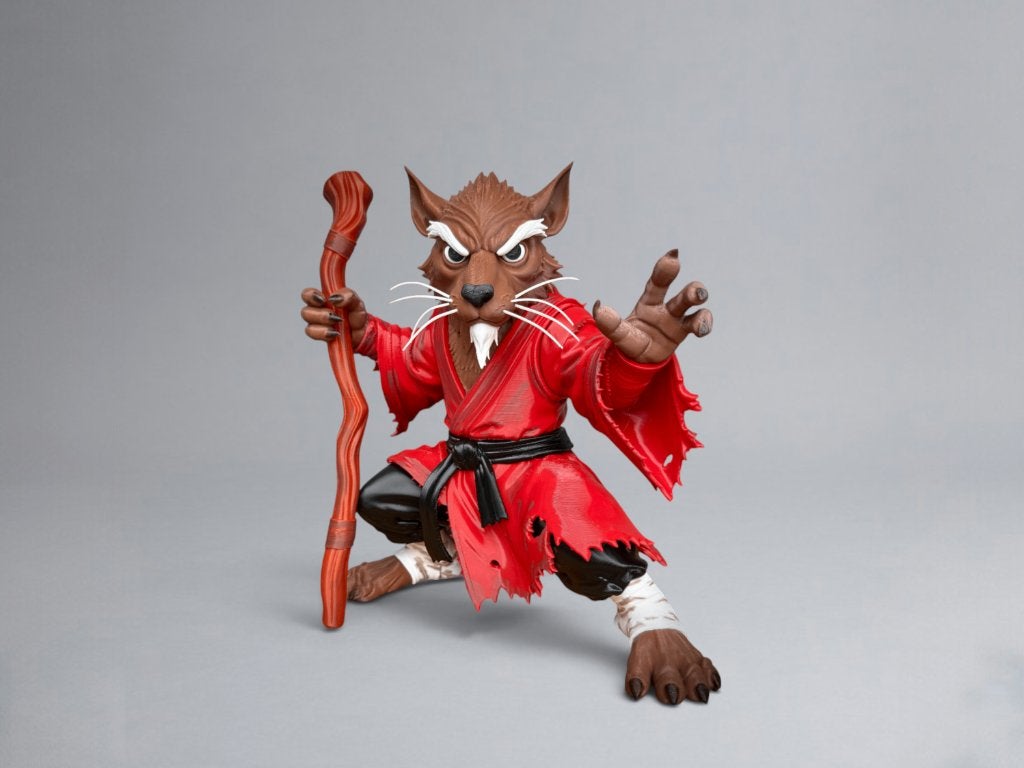 Master Splinter Figuur 28 cm | Ninja Turtles Collectible, Ophalen of Verzenden, Nieuw, Fantasy