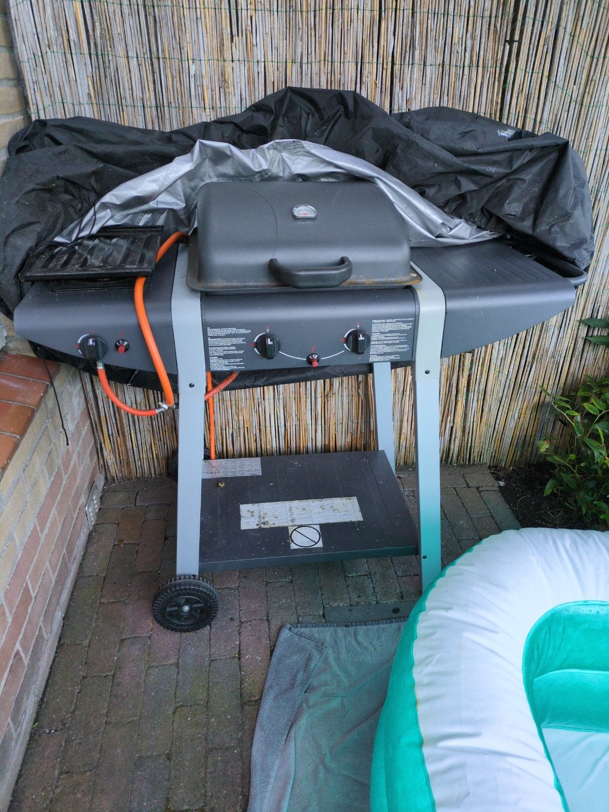 Barbecue op gas, Ophalen
