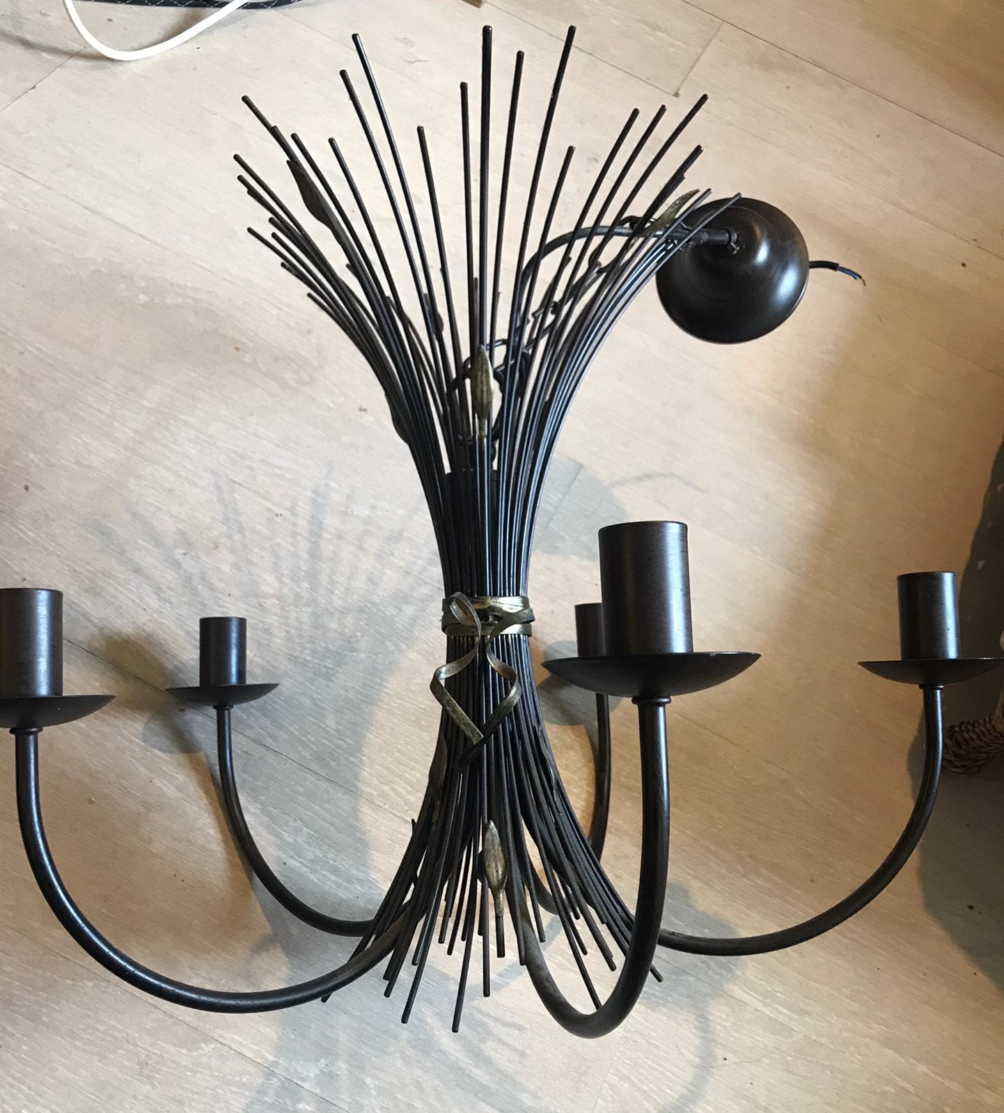 Kroonluchter lamp klassiek model, Huis en Inrichting, Lampen | Kroonluchters, Gebruikt, Klassiek, Overige fittingen, Ophalen of Verzenden