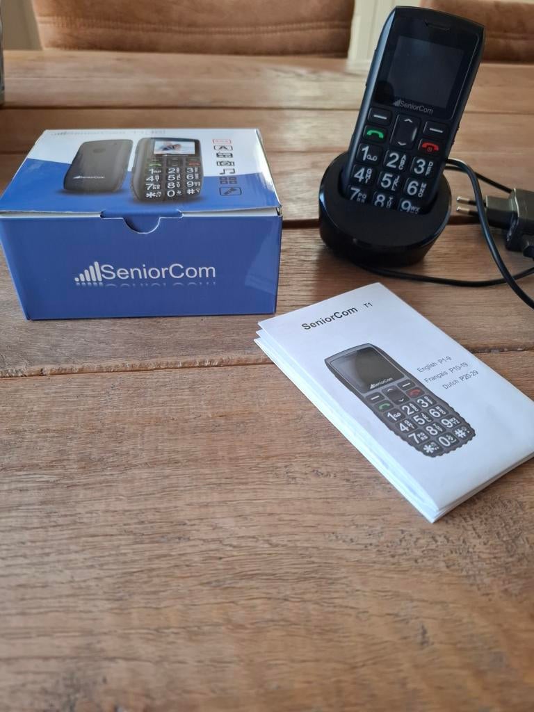 Senioren telefoon met oplaadstation.Mobiel voor ouderen, Ophalen, 1 handset