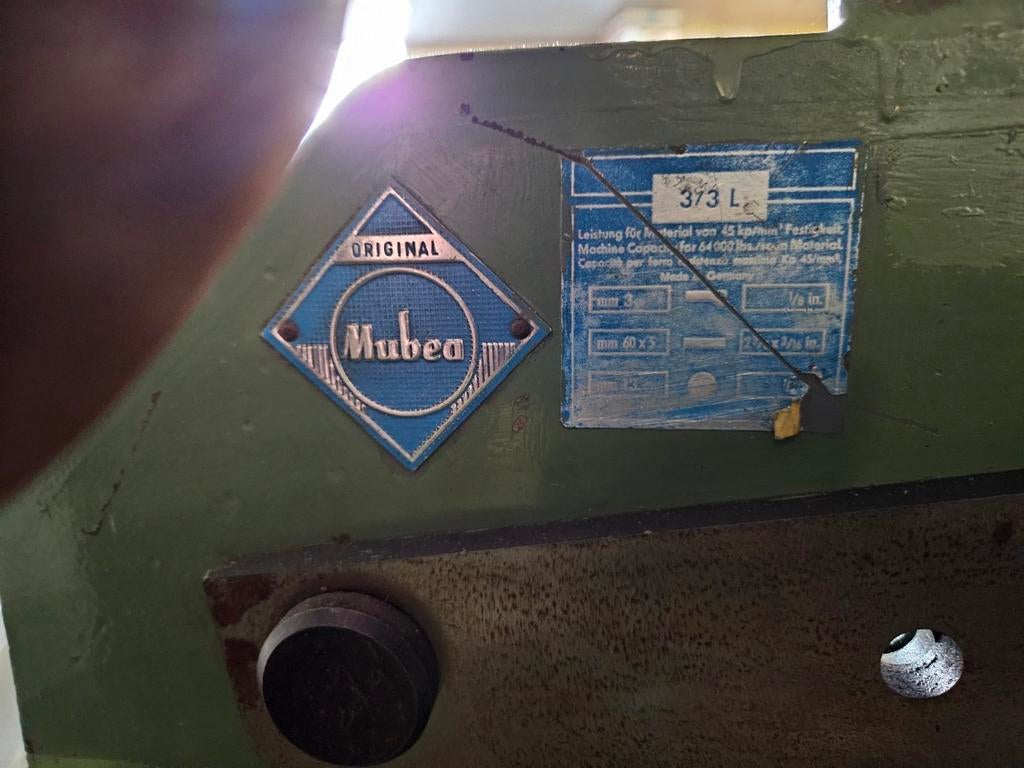 merk original Mubea Germany 3/3l, Ophalen, Gebruikt