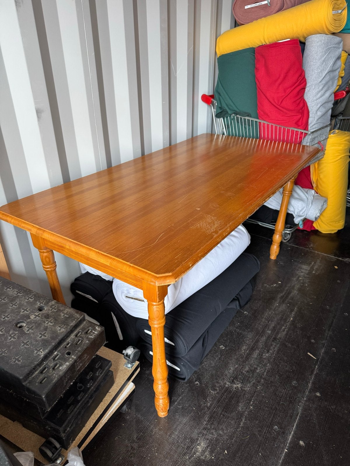 Grenen houten tafel - 162x82x75 cm - Gebruikt, Ophalen, Gebruikt, 50 tot 100 cm, 150 tot 200 cm