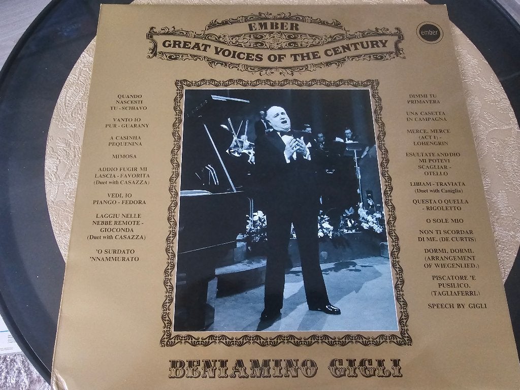 Beniamino Gigli – Great Voices Of The Century, Cd's en Dvd's, Vinyl | Klassiek, Gebruikt, Ophalen of Verzenden, Romantiek, Opera of Operette
