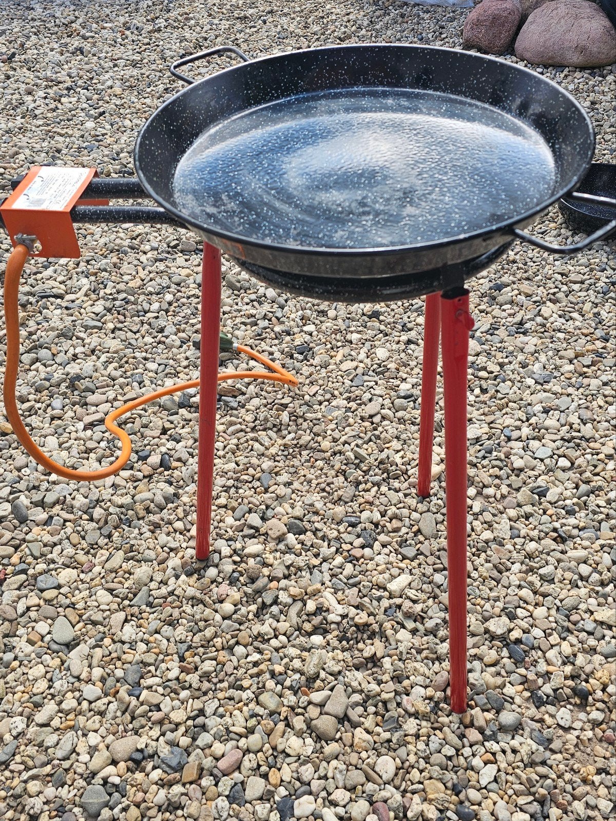 Garcima Paella Pan Set met Gasbrander en Onderstel, Ophalen of Verzenden, Gebruikt