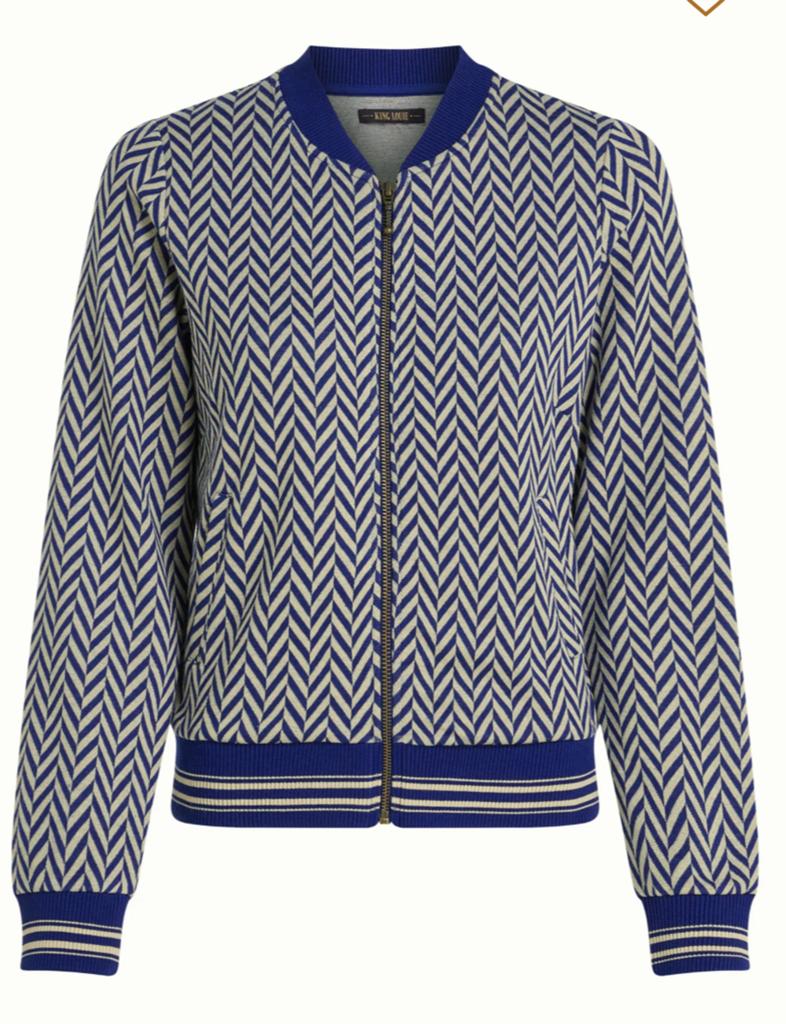Bessie Jacket Sloan king louie, maat s, NIEUW met label, Ophalen of Verzenden, Nieuw, Maat 36 (S), Blauw