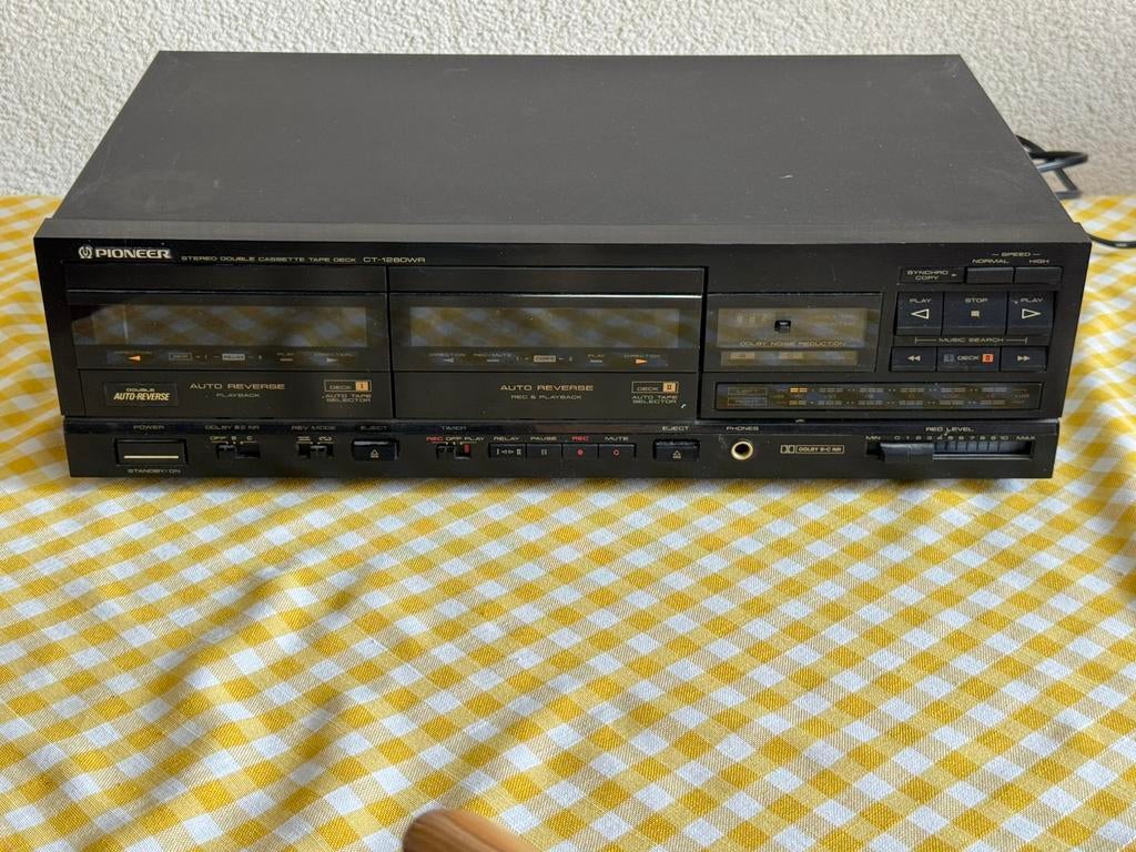 Pioneer dubb  cass deck met iets werk vaste pr ophalen, Audio, Tv en Foto, Cassettedecks, Ophalen, Overige merken