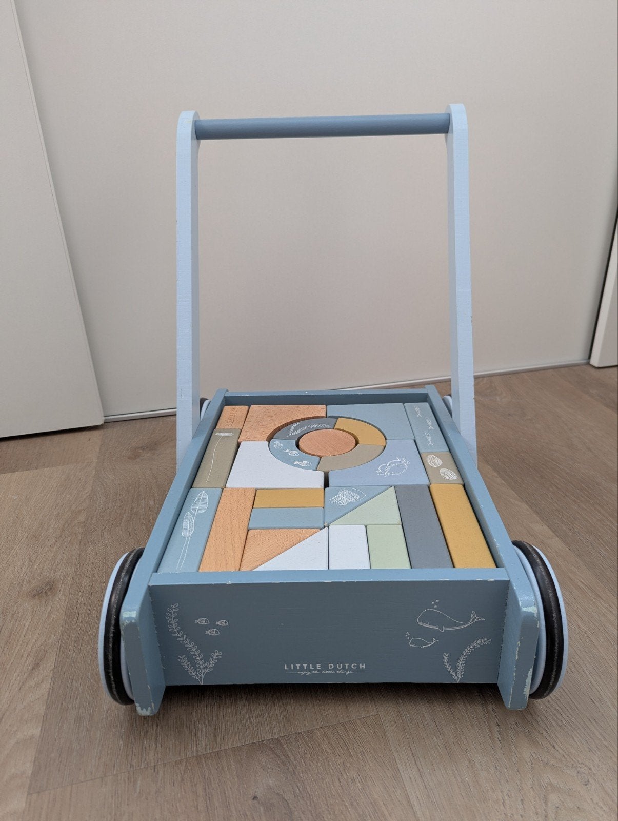 Little Dutch blokkenkar, Kinderen en Baby's, Ophalen, Gebruikt, Duw- of Trekspeelgoed