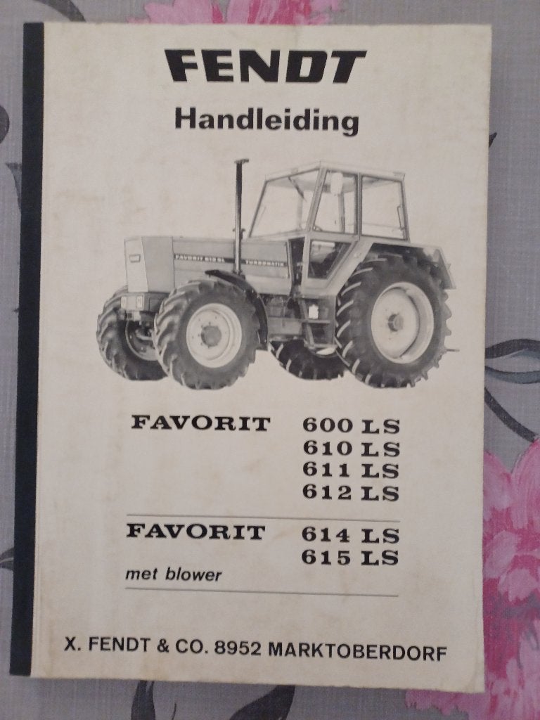 Handleiding Fendt Favorit 600, 610, 611, 612, 614 en 615 LS, Ophalen of Verzenden, Gelezen, Tractor en Landbouw