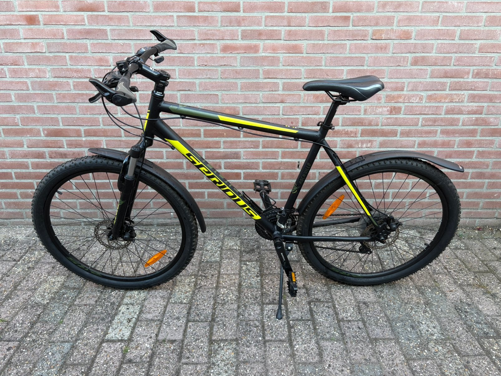Serious Rockville Mountainbike MTB Zwart/Geel, 27,5”, Hardtail, Zo goed als nieuw, Schijfrem, 53 tot 57 cm