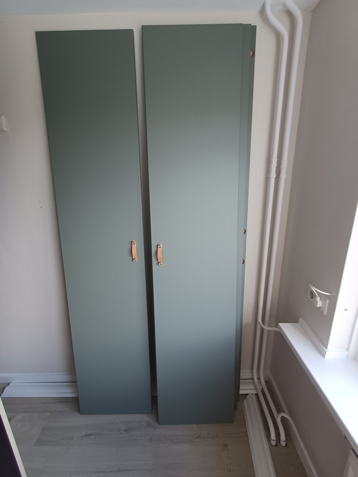 4x Ikea Reinsvoll deur grijsgroen 50x229cm met Östernäs, Ophalen, Gebruikt, 200 cm of meer, 50 tot 100 cm
