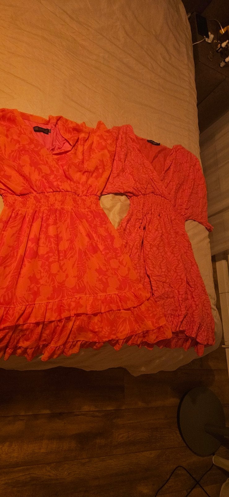 2 niet gedragen jurkjes M/L, Nieuw, Roze, Boven de knie, Ophalen