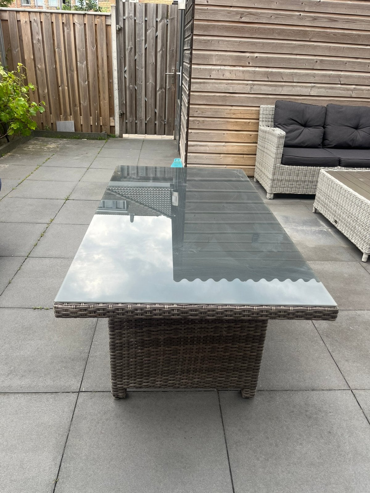 Tuintafel, Ophalen of Verzenden, Zo goed als nieuw, Rechthoekig, Overige materialen