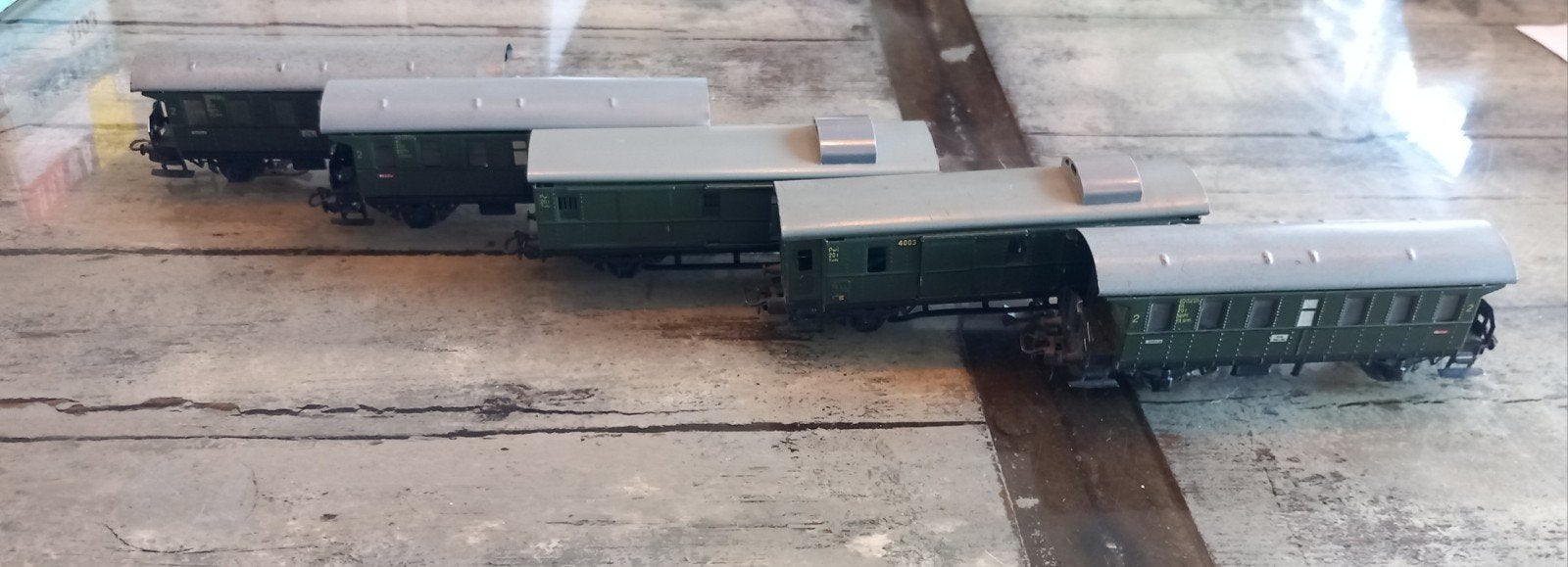 Märklin H0 Goederenwagon 4003 - Groen met schuifdak, Hobby en Vrije tijd, Ophalen, Wisselstroom, Gebruikt, Wagon