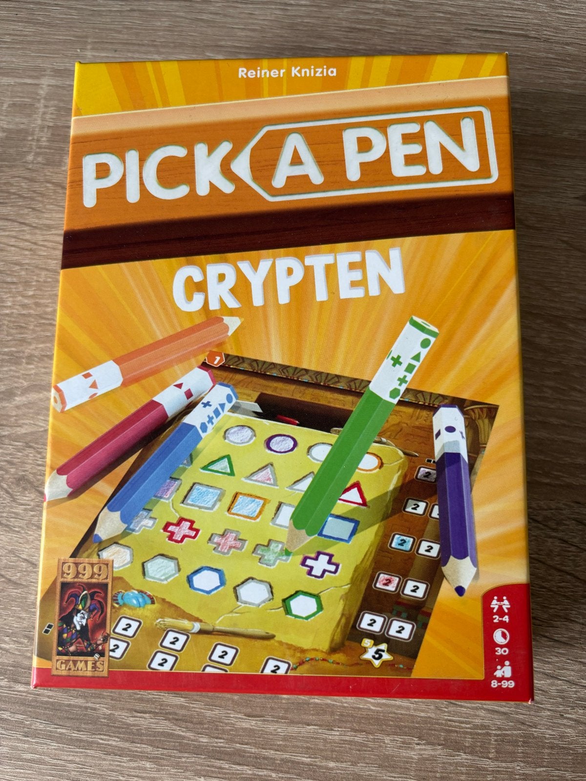 Pick a Pen: Crypten - Roll & Write Spel, Een of twee spelers, Ophalen, Zo goed als nieuw, 999 Games