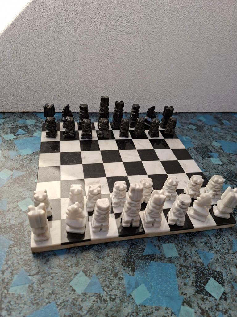 Onyx schaakspel handgemaakt, Een of twee spelers, Ophalen of Verzenden, Nieuw