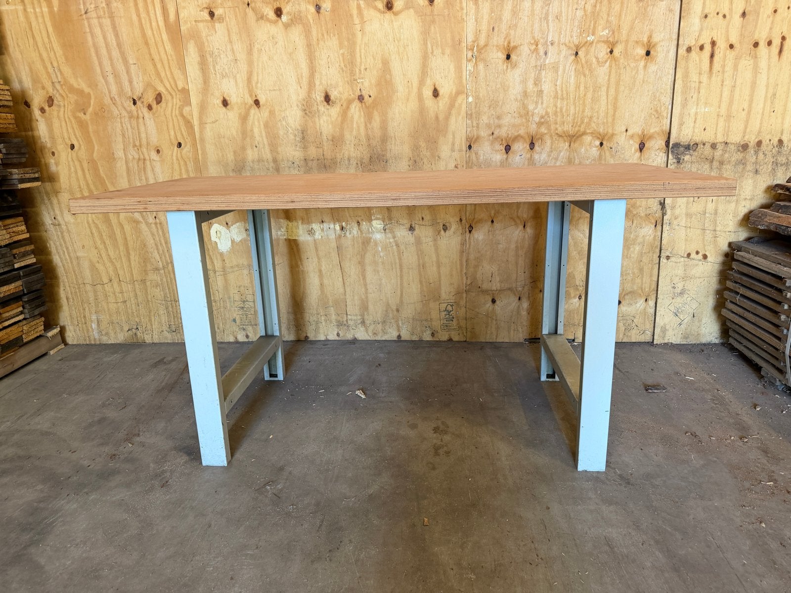 Werkbank werktafel beuken multiplex blad nieuw geolied, Ophalen of Verzenden, Nieuw, 170 cm of meer