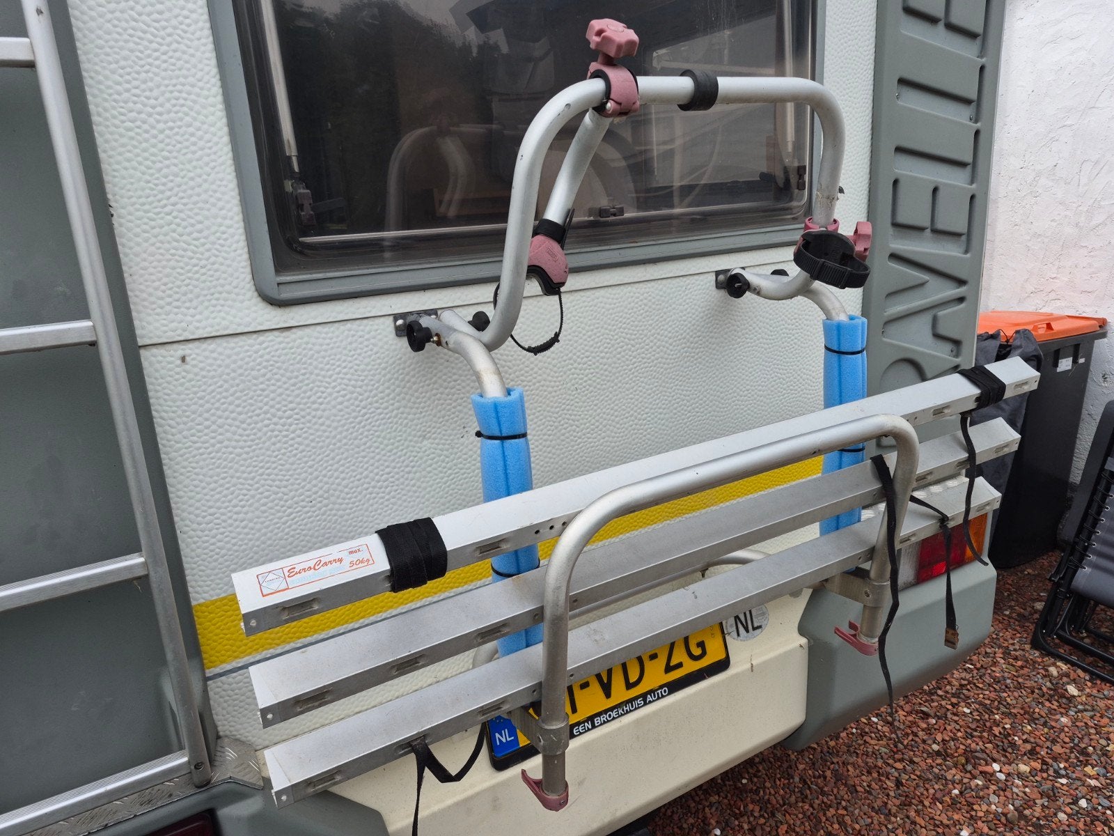 fietsen drager, 3 fietsen of meer, Gebruikt, Brede banden, Achterklepdrager