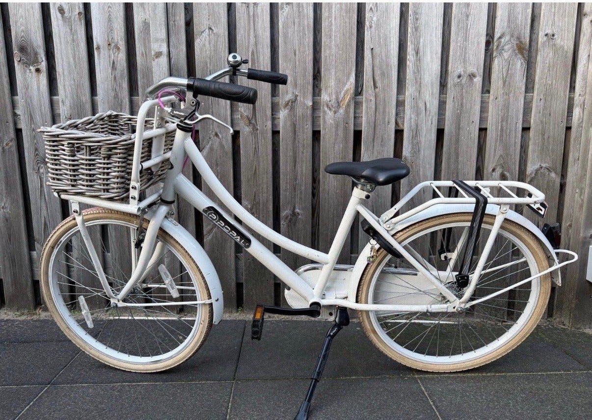 Witte meisjesfiets popal - 24 inch, Ophalen, Gebruikt, 24 inch
