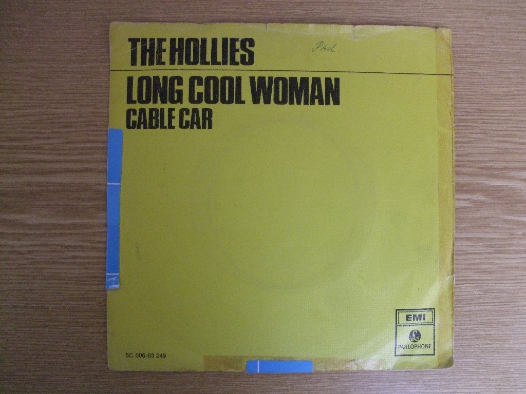 THE HOLLIES LOMG COOL WOMAN / CABLE CAR (m2453956819) — Vinyl Singles ...