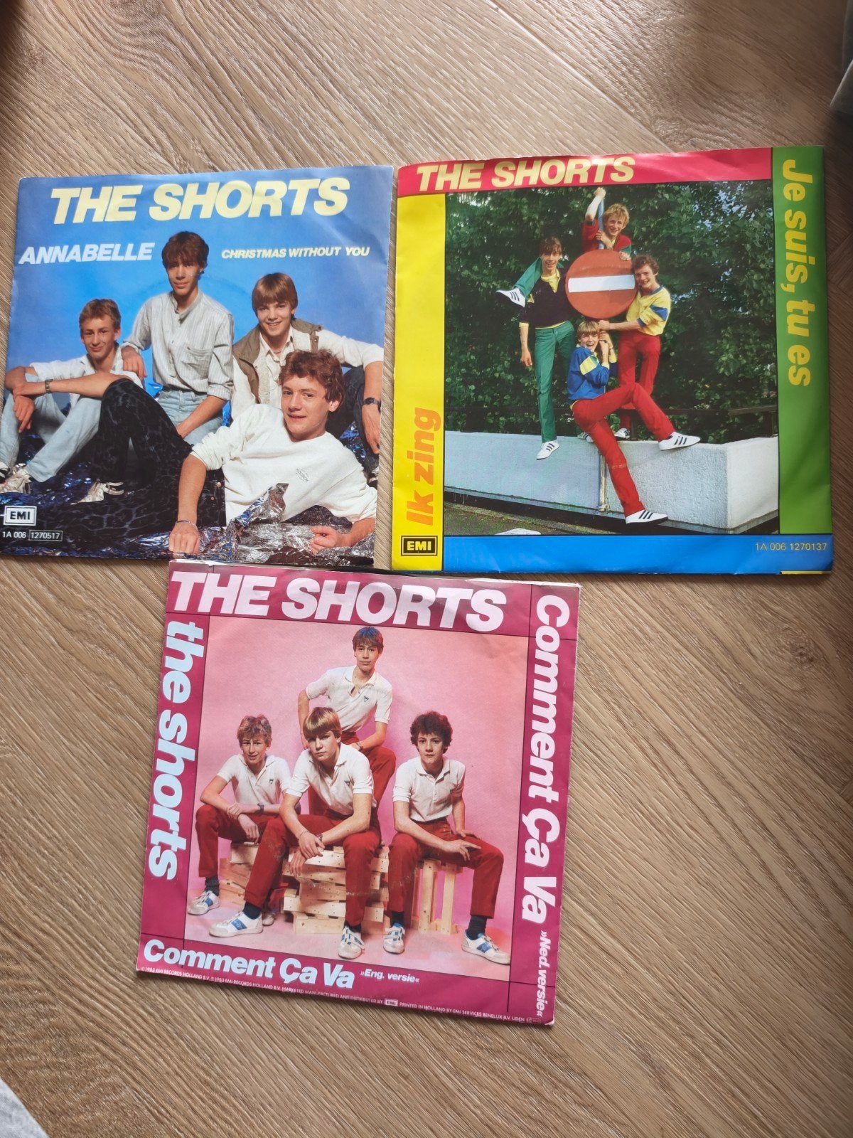 The Shorts - 3 vinyl singles (Annabelle, Je suis, Comment Ça, Ophalen of Verzenden, Gebruikt, Pop