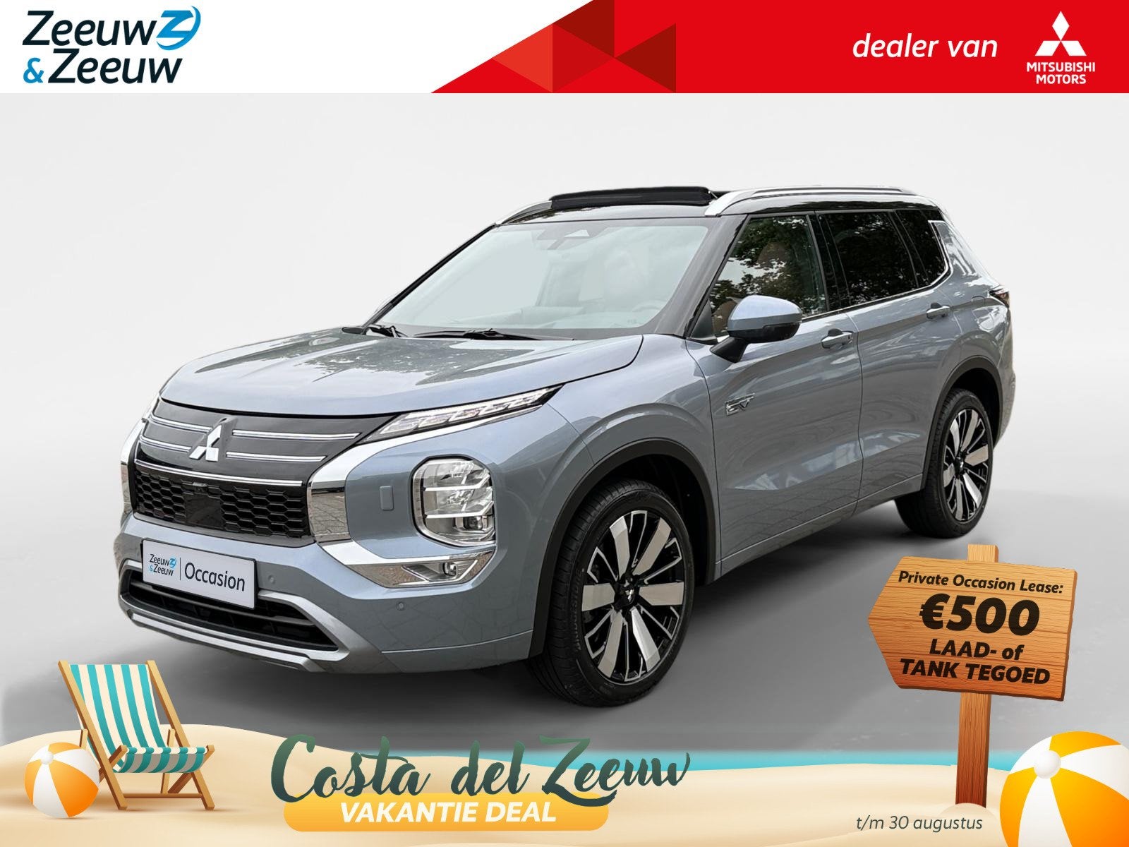 Mitsubishi Outlander 2.4 PHEV Instyle+ | FULL OPTION | PANO, Automaat, Euro 6, Vierwielaandrijving, Hybride Elektrisch/Benzine