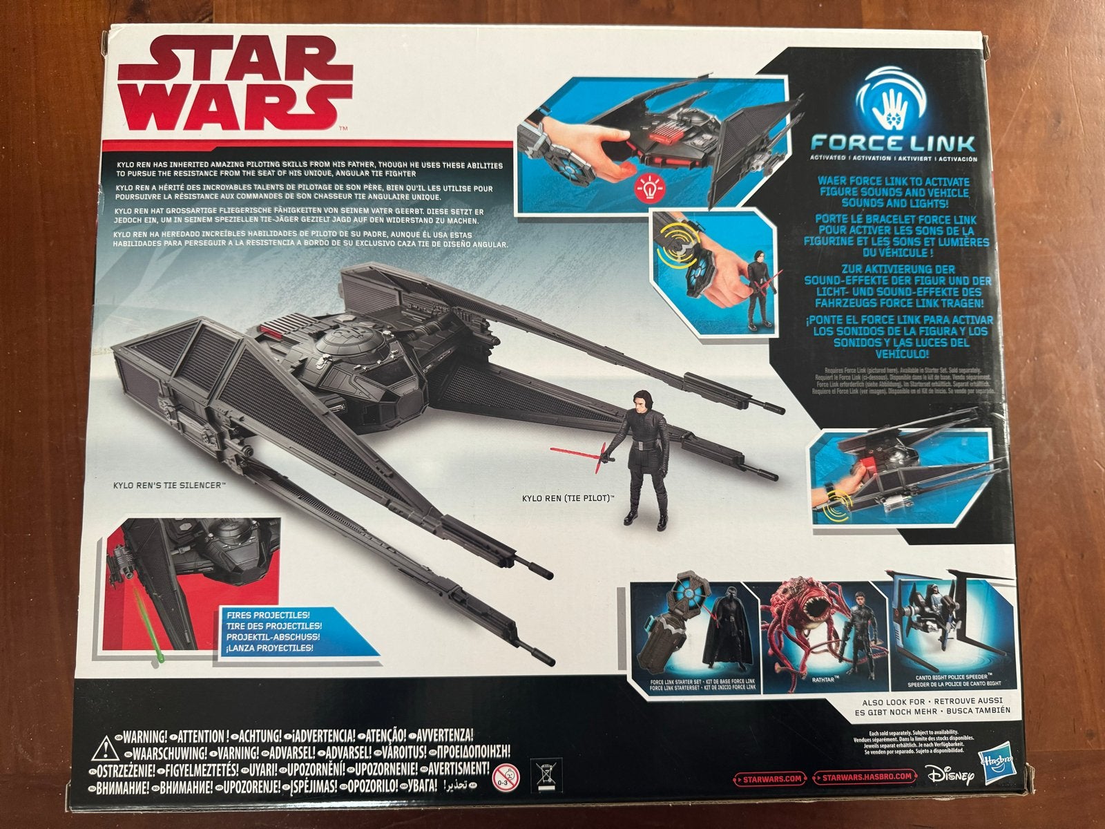Star Wars Kylo Ren's TIE Silencer Hasbro Force Link, Kinderen en Baby's, Ophalen of Verzenden, Zo goed als nieuw