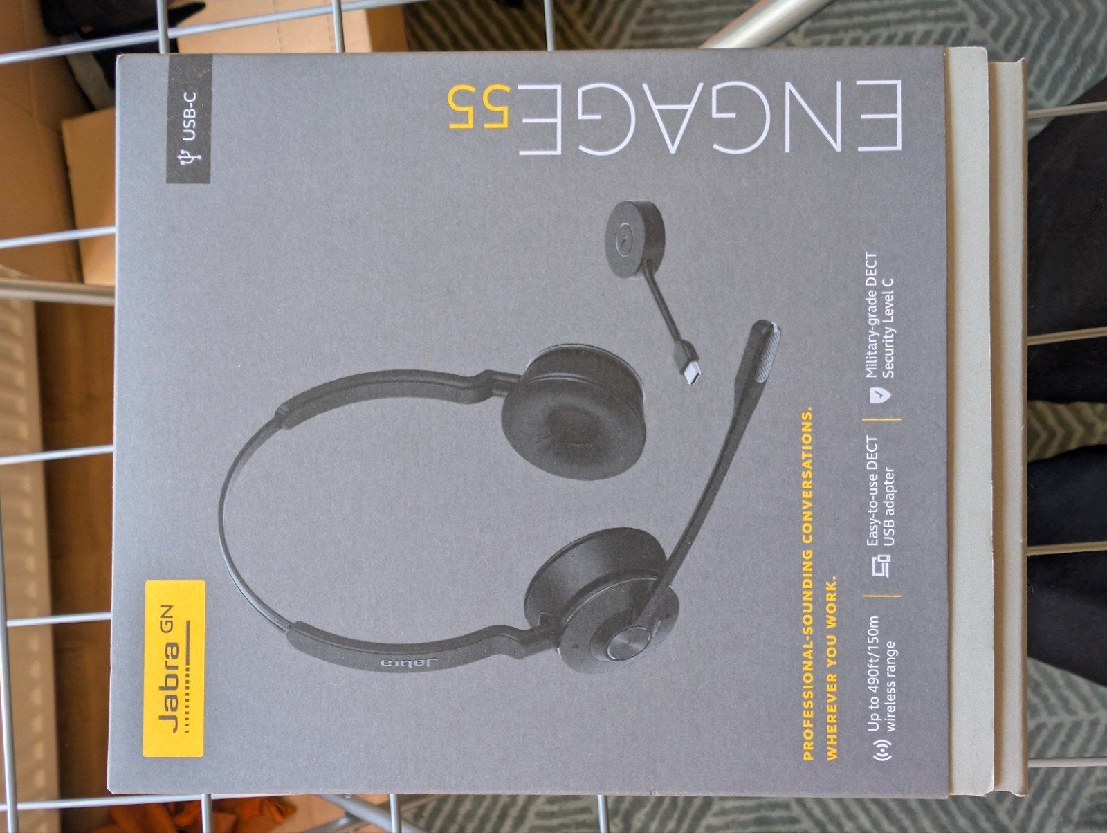 Jabra Engage 55 USB-C Headset - Nieuw, Nieuw, Ophalen of Verzenden, Over-ear, Draadloos