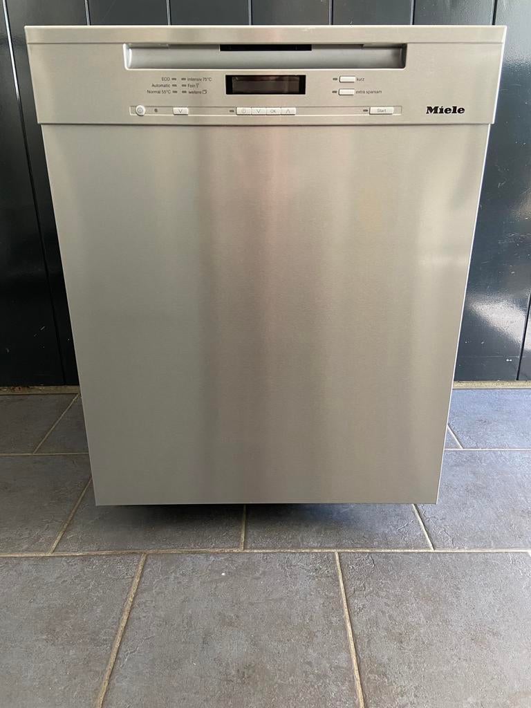Miele inbouw vaatwasser RVS front., Ophalen, Minder dan 85 cm, Energieklasse A of zuiniger, Zo goed als nieuw