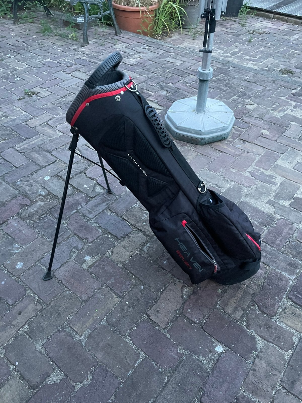 Big Max Heaven Seven Standbag met regenhoes, Ophalen, Zo goed als nieuw, Tas, Overige merken