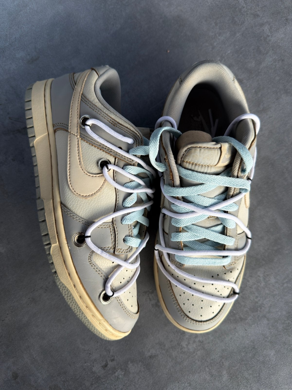 Custom Nike Dunk Low Off White Lot - Maat 42, Kleding | Heren, Schoenen, --, Overige kleuren, Nieuw, Ophalen of Verzenden