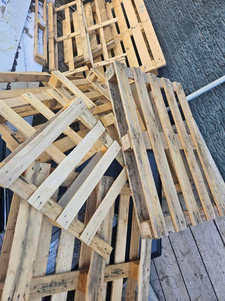 Diverse gebruikte pallets voor projecten, Ophalen, Gebruikt, 50 mm of meer, Pallet