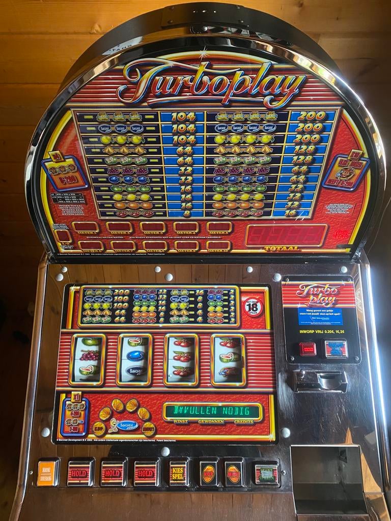 Fruitautomaat Turboplay, Euro, Ophalen, Zo goed als nieuw, Met sleutels