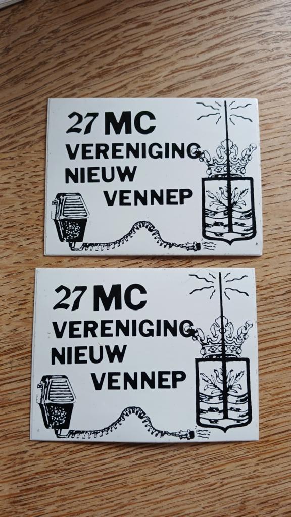 Stickers 27mc vereniging NIEUW VENNEP piraat zender, Ophalen of Verzenden, Nieuw
