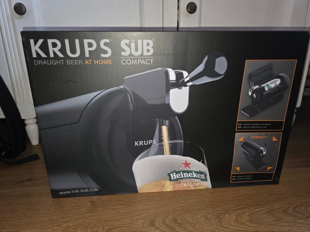 Krups The Sub NIEUW Compact thuistap voor bier, Ophalen