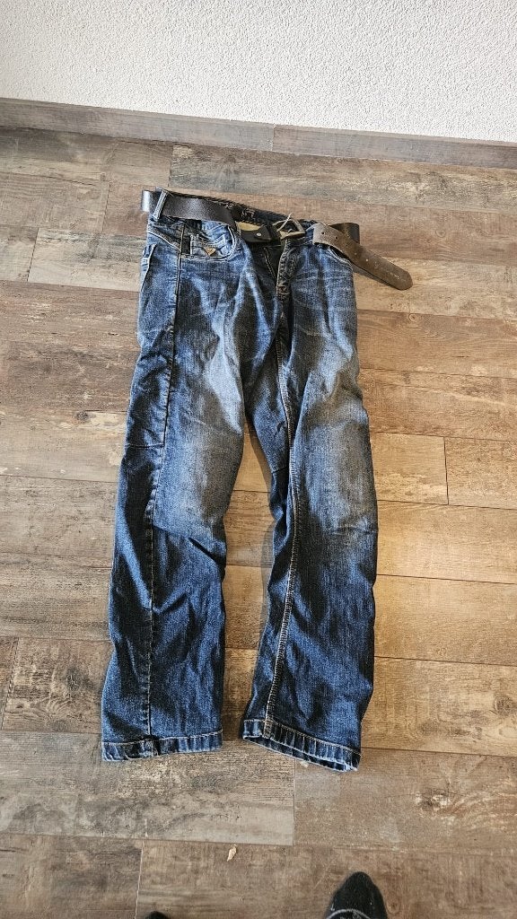 Motorbroek Spijkerstof voor Heren in maat 32, Motoren, Ophalen, Heren, Modeka Glenn Kevlar, Broek | textiel