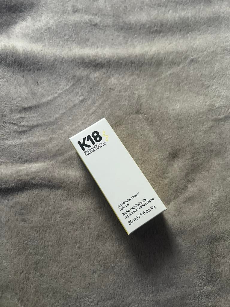 K18 Molecular Repair Hair Oil 30ML, Ophalen of Verzenden, Nieuw, Haarverzorger of -hersteller