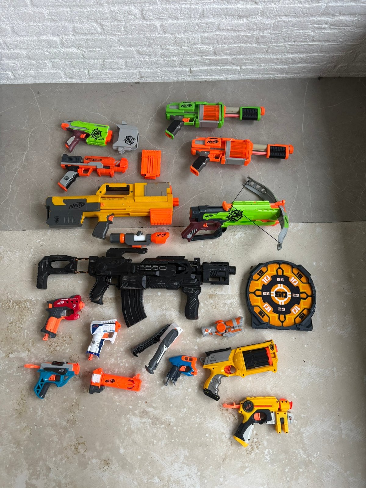 Grote Nerf collectie met pijltjes, Ophalen of Verzenden, Gebruikt