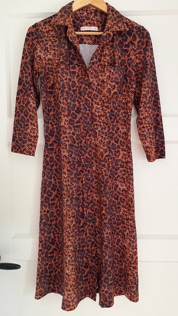 Indy Snake dress Studio Anneloes XS, Studio Anneloes, Bruin, Ophalen of Verzenden, Zo goed als nieuw
