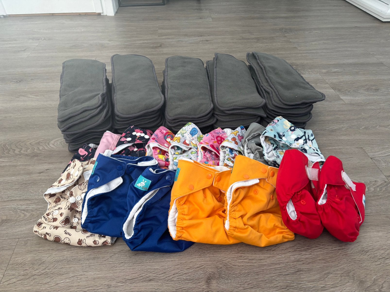 Nieuw! Groot pakket wasbare luiers, Ophalen of Verzenden, Nieuw, One size