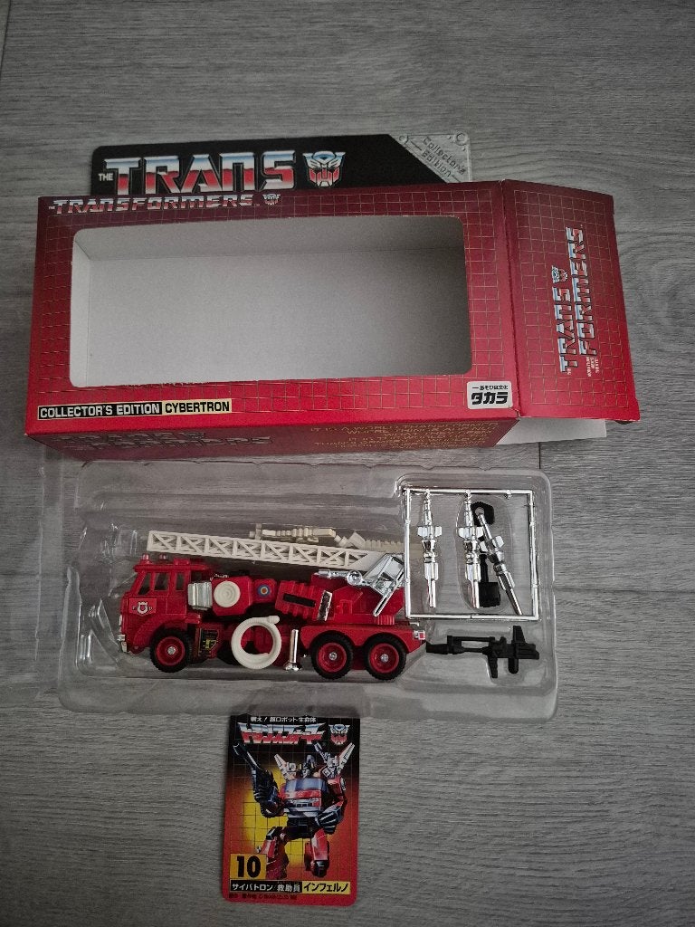 Transformers Takara e-Hobby 10 Inferno collector's edition, Overige generaties, Ophalen of Verzenden