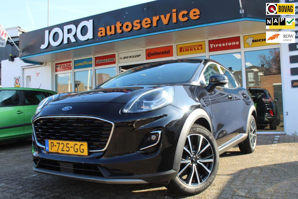 Ford Puma 1.0 EcoBoost Hybrid Titanium *€1000,00 KORTING A, Zwart, Origineel Nederlands, Bedrijf, Handgeschakeld