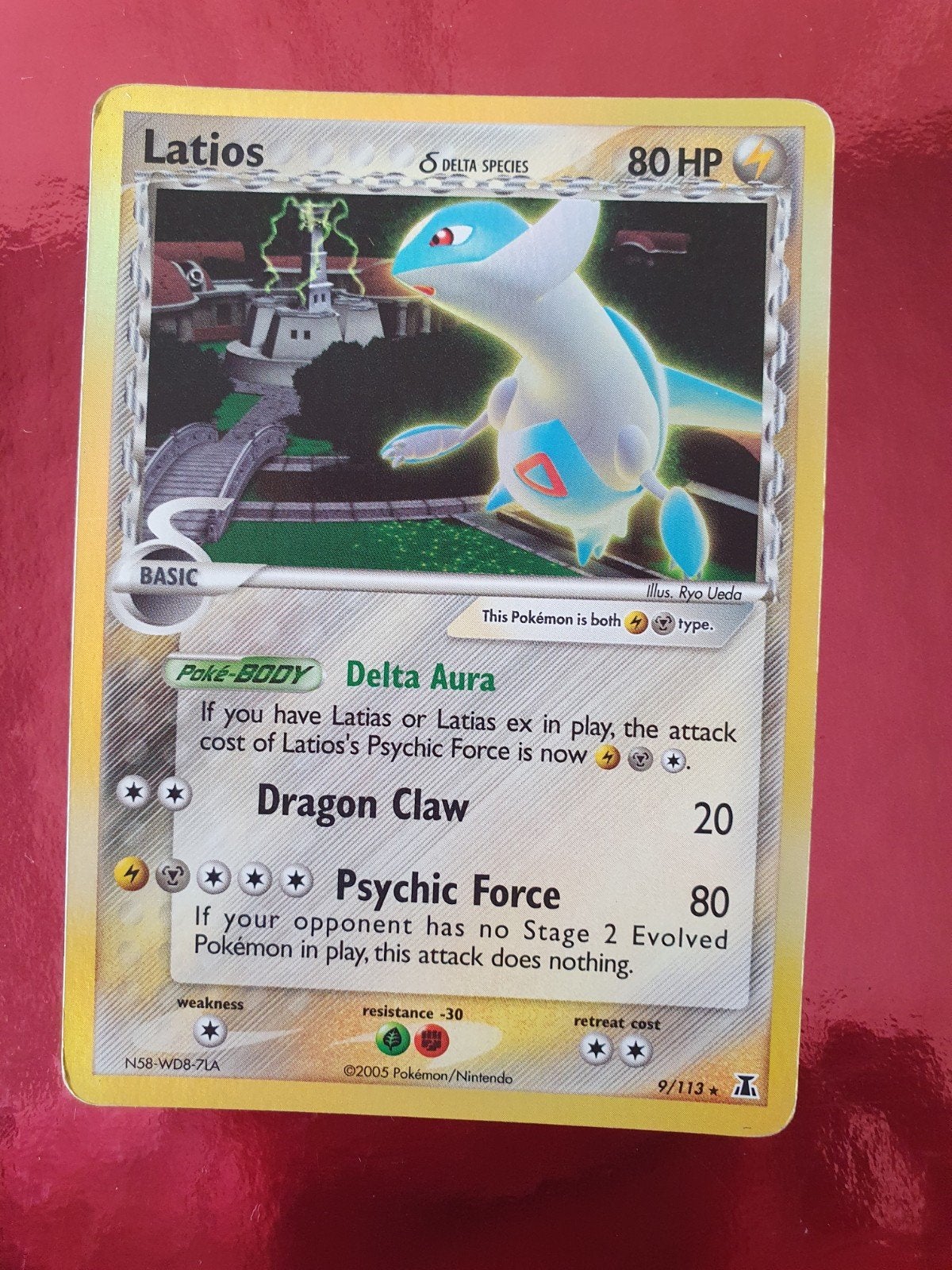 Latios 9/113 holo pokemon kaart, Ophalen of Verzenden, Zo goed als nieuw