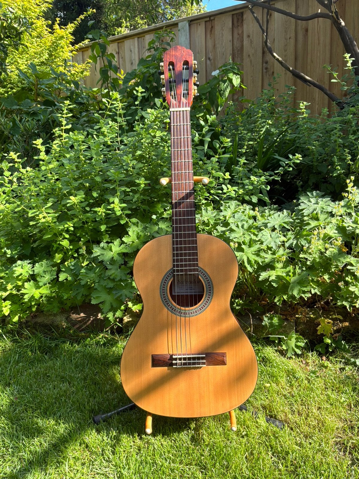 Spaanse studiegitaar merk Salvador CS234 formaat 3/4, Ophalen of Verzenden, Zo goed als nieuw, Klassieke of Spaanse gitaar