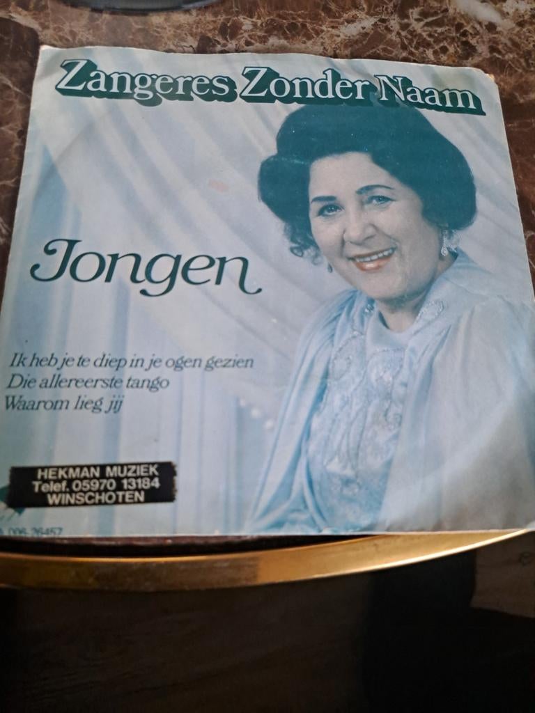 Zangeres Zonder Naam - Jongen (Single), Gebruikt, Fotohoes, 7 inch, Single